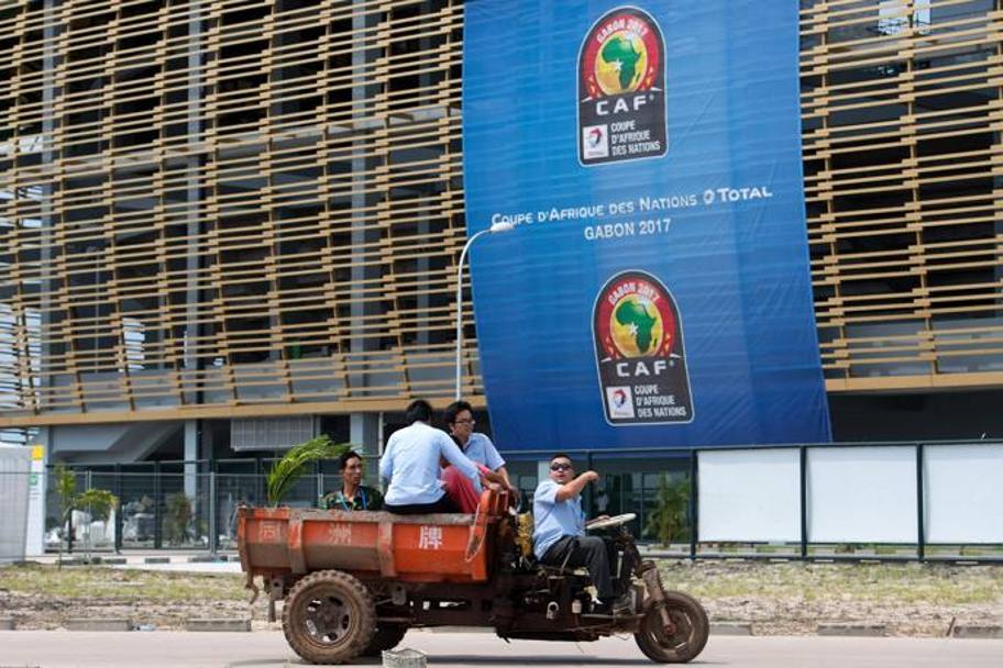 Tutto pronto in Gabon per l&#39;inizio della Coppa d&#39;Africa 2017. Ecco il nuovissimo Stadio di Port-Gentil , dove si giocheranno le sfide del gruppo D . Afp